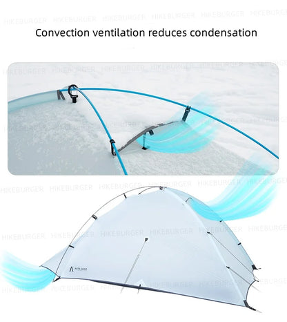 ASTA GEAR Qiusuo 2P Ultralight Tent Outdoor Camping Self-standing Tent 10D Nylon Waterproof Windproof Hiking Mountaineering