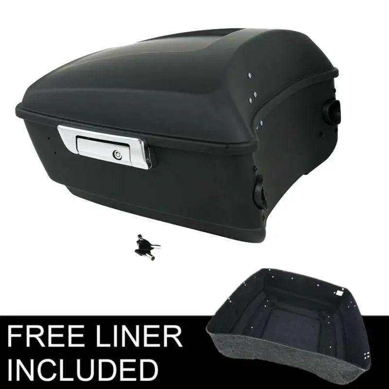Motorcycle King Trunk For Harley Touring CVO Road Glide 2014-2025 Gunship Gray