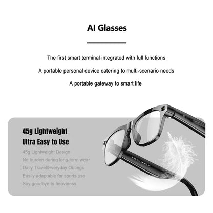 Xiaomi AI Smart Glasses 8K HD Photochromic Multifunction Translate Camera Glasse Bluetooth Calling Voice Assistant Music Player