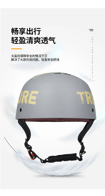 Baseball Cap Motorcycle Helmet Street Touring Half Helmet For Bike Cruiser Chopper Moped Scooter DOT Approved Moto Helmet