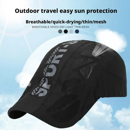 Sport Cap Lightweight Breathable Quick Dry Mesh Stead Hat With Adjustable Fit For Men Women Baseball Hat Golf Driving Cycling