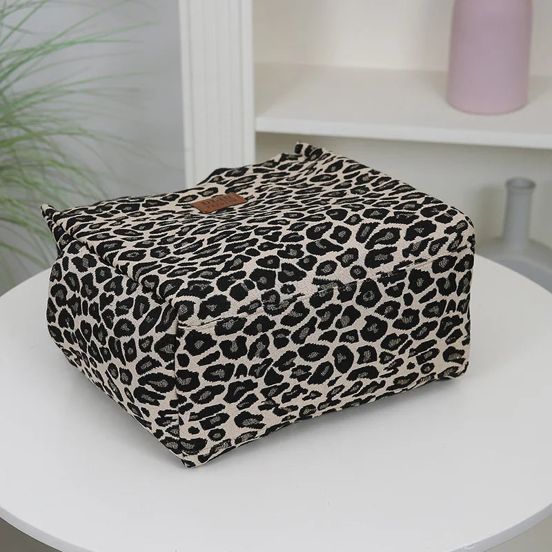 New Thickened Knitted Tote Bag, Floral Pattern Retro Large Capacity Handbag for Work  tote bag Shopping Daily Use School Commute