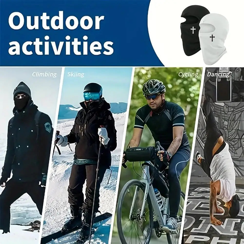 Christian Balaclava Cross Ski Mask Full Face Mask Cover Faith Shiesty Jesus Face Cover Breathable Men Women Sports Motorcycling