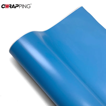 Motorcycle Modification Stickers Sky Blue Matte Vinyl Film Waterproof and Scratch-proof Creative Self-adhesive Auto Accessories
