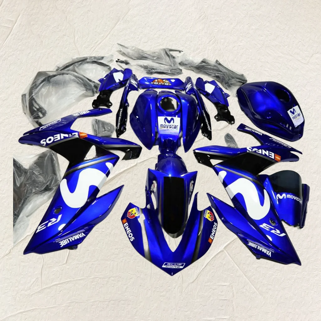 Free Custom fairings Kit for YZF R3 R25 2015 2016 2017 2018 Yamaha R25 R3 15-18 Injection Motorcycle Body Repair Kits Blue