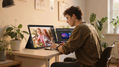 UPERFECT 4K Portable Monitor 16" 3840x2400 IPS Laptop Extend Screen 1200Nits USB C HDMI Computer PC Gaming Display With Speakers