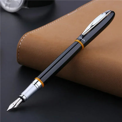 Picasso 907 High Quality Luxurious Montmartre Metal Black Iridium 0.5mm Point Pen with Yellow/Red Ring,Original Box Option