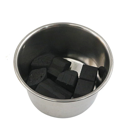 Silver Hookah Charcoal Holder Basket Stainless Steel Shisha Hookahs Shisha Carbon Basket for Hookah Chicha Narguile Accessories
