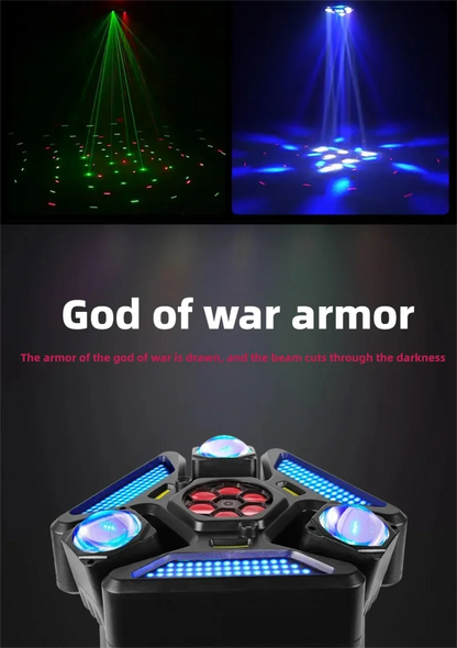 150W Moving Head Disco Lights for Parties Beam Strobe Light DJ Equipment RG Laser DMX/Remote Control/Auto Stage Effect DJ Set