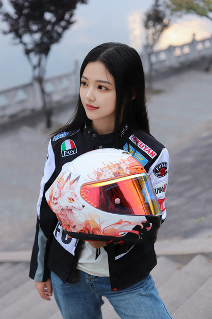 MKAN Full Face Motorcycle helmet Gumiho  helmet Riding Motocross Racing Motobike Helmet