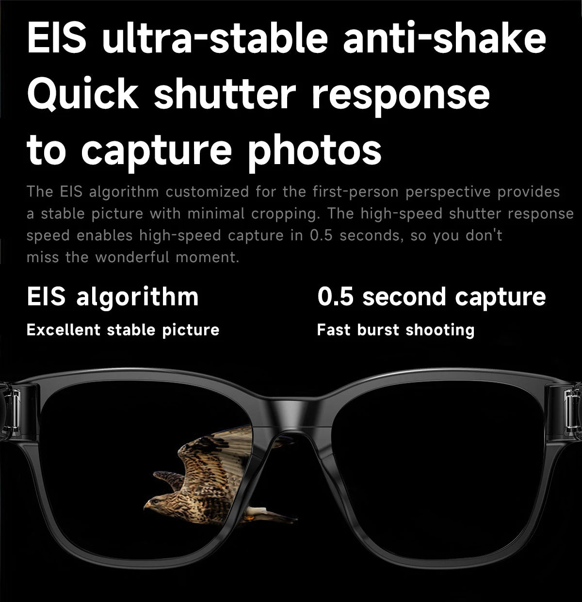 New AI Smart Glasses 800W Camera WIFI+Bluetooth Real-time Transmission Sunglasses Touch Control Video Record Glasses For XIAOMI