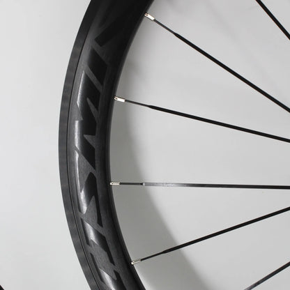 New White Black Gray 700C 50mm Road bike alloy bicycle wheelset clincher rims V Disc brake Thru Axle center lock hubs wheels