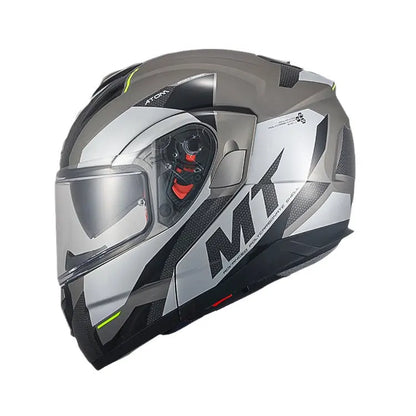 New Arrival Motorcycle Flip-Up Helmets Atom Sv Dual Lens Off Road 4 Seasons Helmets Color Options M-4Xl