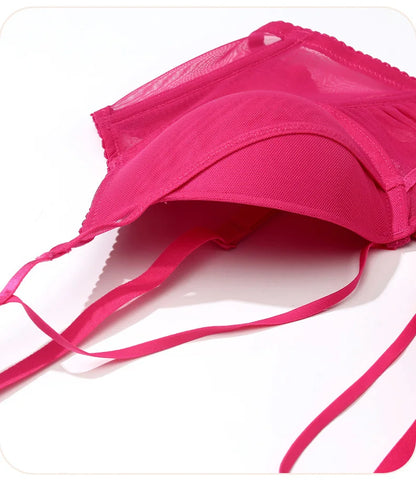 Hollow Out Lingerie Deep-V Neck Fishbone Underwear Push Up Women Sexy Lengthen Bra And Panty Sets Fashion Young Girls Intimates