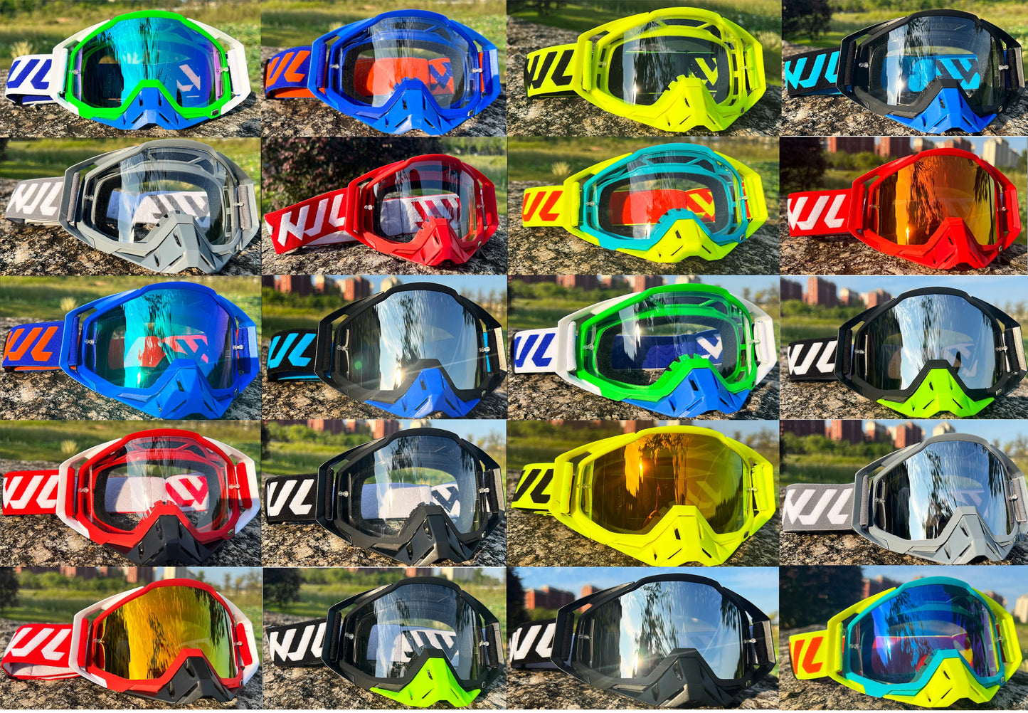 WJL Sports Motocross Glasses Motorcycle Sunglasses Man MTB ATV Mask Windproof Protection Skiing Cycling Racing Off-Road Goggles