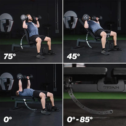 Performance Series Adjustable Bench Supports 650 LB Incline Versatile Utility Bench for Home Gym Weightlifting Strength Training