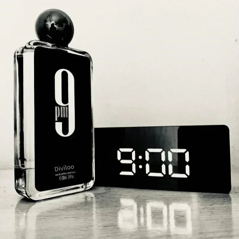 100ML 3.4FL.OZ 9PM Men's Perfume, Long Lasting Gourmet Oriental Notes Cologne, Eau de Parfum, Feronomas Perfume Hombre Perfume