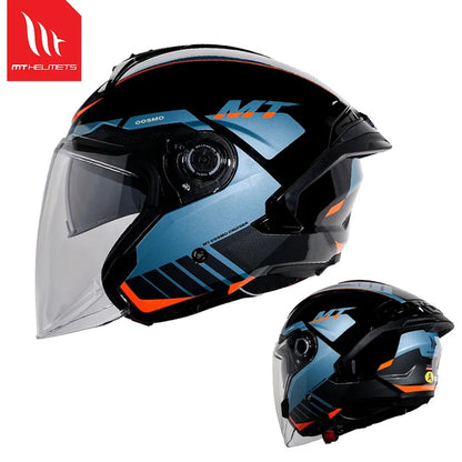 Spain MT Motorcycle Helmet ECE DOT Certification Half Helmet Men Capacete Cascos Para Moto 3/4 Open Face Casco Electric Motobike