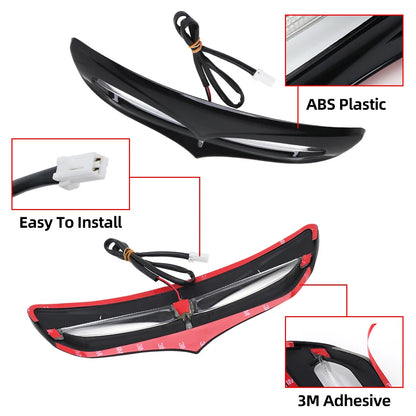 Motorcycle Batwing Fairing Vent Trim Accent LED Light For Harley Touring Electra Street Glide FLHTCU Tri Glide Ultra 2014–2022