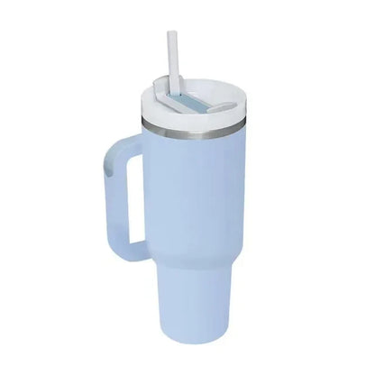 40oz H2.0, 304 Stainless Steel Vacuum Insulated Tumbler With Lid Straw For Water Cold Warm Thermal Coffee Car Cup