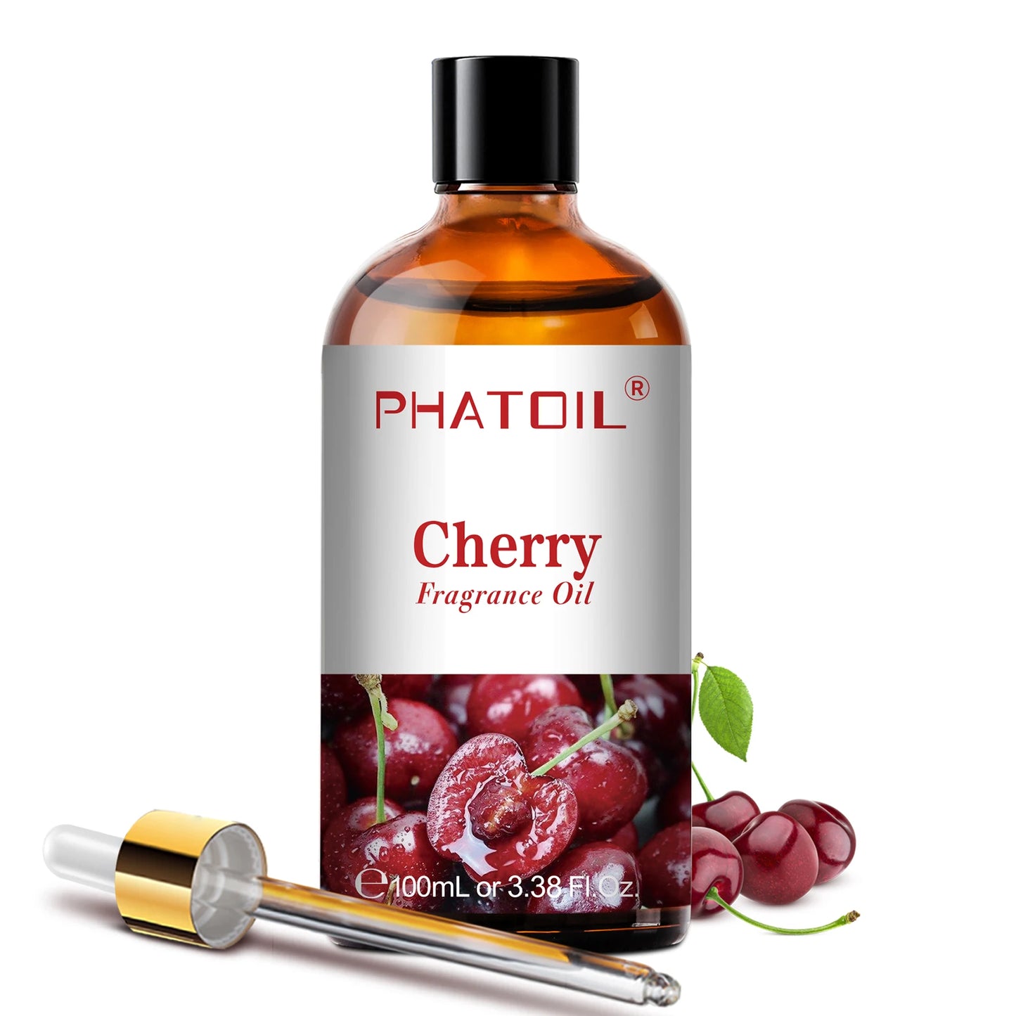 PHATOIL 100ml Aromatherapy Fragrance Oil with Glass Dropper Lime Coconut Strawberry Cherry Watermelon Lemon Mango Aroma Oils