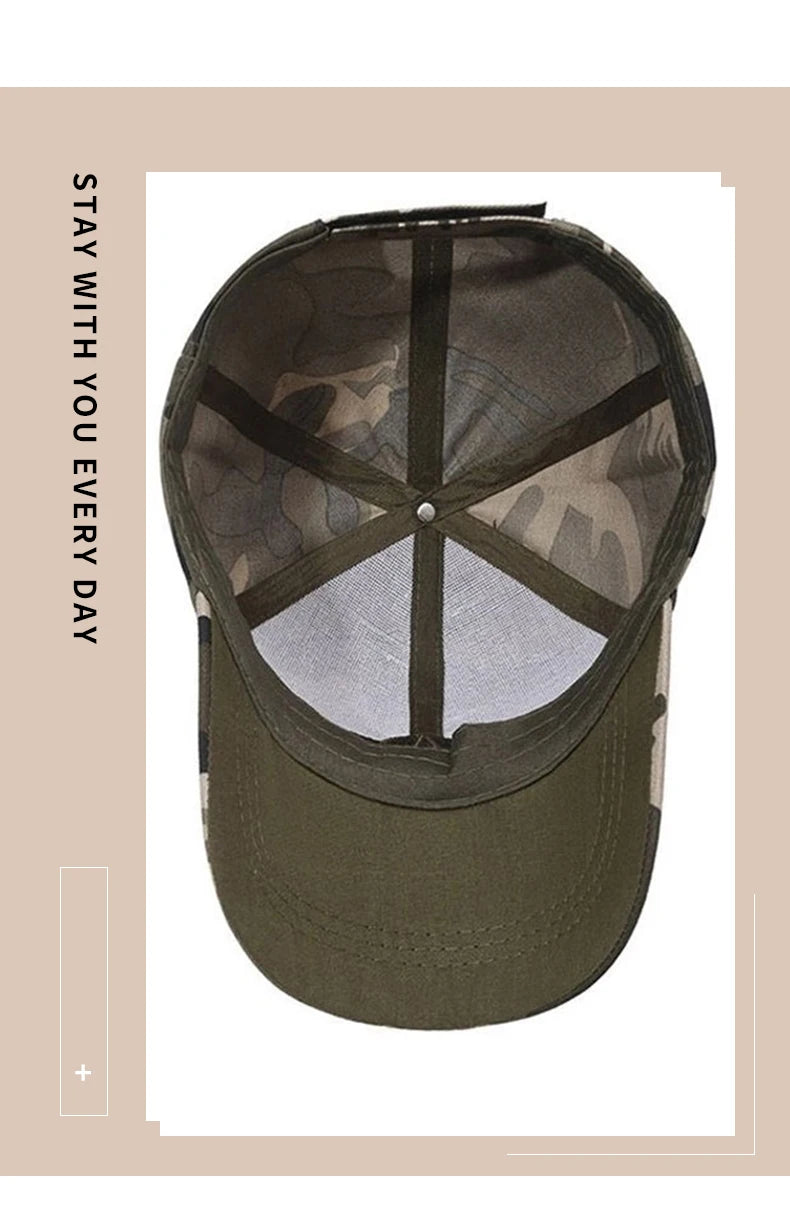 Sports Sun Protection Camouflage Cap Fashion Outdoor Sport Running Baseball Caps Spring and Summer Baseball Hat for Men Women