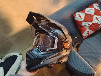 Tiger JTO1 Adventure Motorcycle Helmet Dual SunVisor Helmet Size S-3XL Off-road Casco Moto Highly Breathable For  ADV Long Rides
