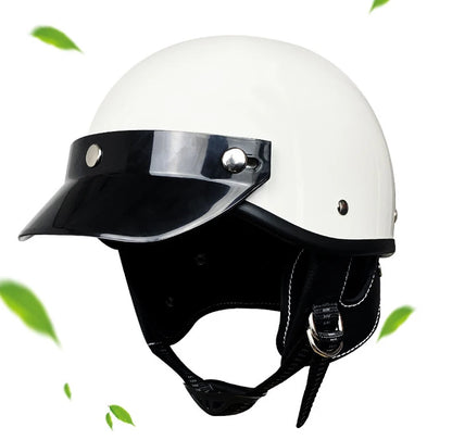 Motorcycle Half Helmet Vintage Motorbike Helmets Men Women Unisex Scooter Four Seasons Helmet Motocross Open Face Helmet S-XL