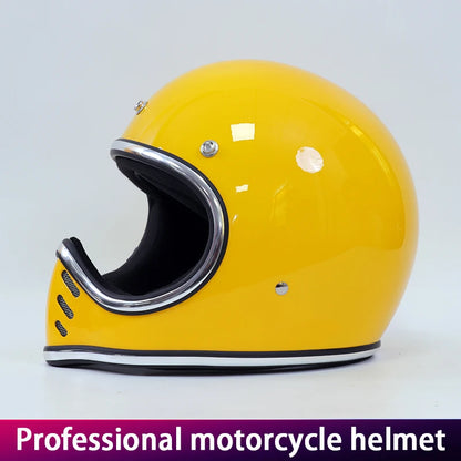 Motorcycle helmet Japanese retro cruise tip glass fiber reinforced plastic helmet motorcycle full helmet