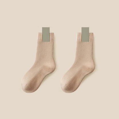 3Pairs Women's Thermal Boot Socks-Thick Warm Soft Cotton Socks for Winter Outdoor Girl Classic Socks Cold Weather Warm Footwear