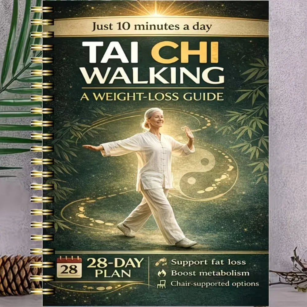 Tai Chi Walking Weight Loss Method for Elderly 28-Day Sequential Exercise Plan with Chair-Assisted Walking Low-Impact Workouts