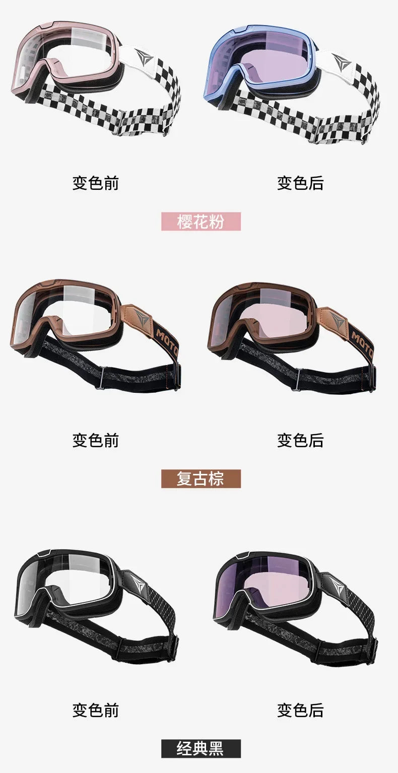 Motowolf Motocross Goggles Photochromic Windproof UV Protection Riding Glasses Men Women Outdoor Motorcycle Dustproof Eyewear