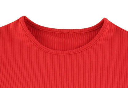Ahagaga Fashion Solid Women's Mini Dresses A-Line Knitted Sheer Slim Fit Long Sleeves Bodycon O-Neck Party Streetwear Vestidos