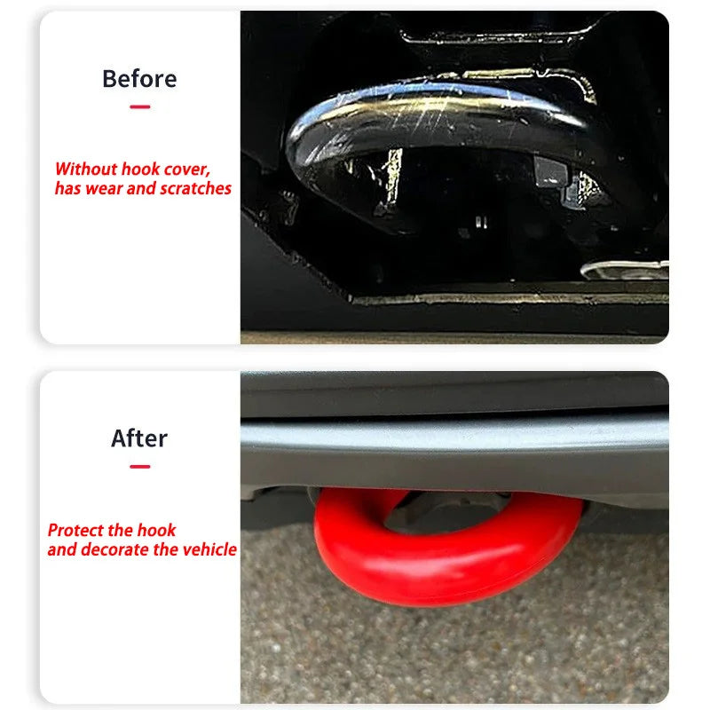 2pcs Front Tow Hooks Covers Trim for Ford F150 2004-2024