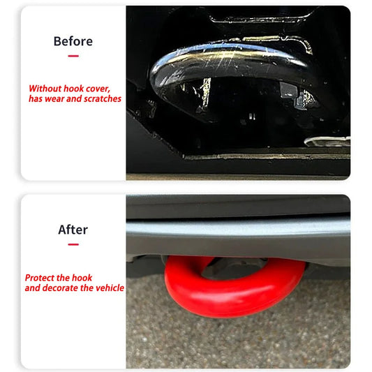 2pcs Front Tow Hooks Covers Trim for Ford F150 2004-2024
