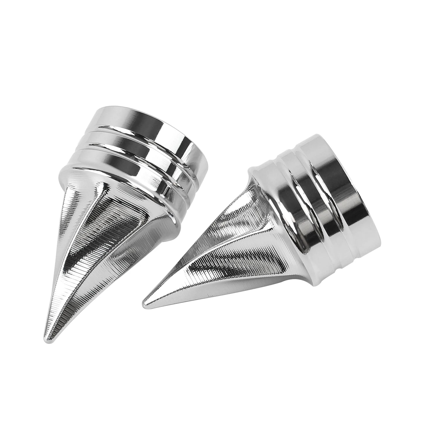 Motorcycle Front Twisted Axle Nut Covers Spike Axle Caps Fit For Harley Touring Sportster Dyna Street Glide Road King Road Glide
