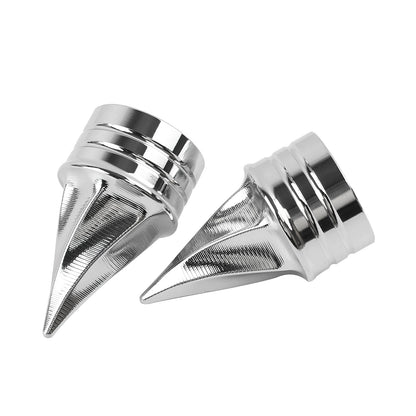 Motorcycle Front Twisted Axle Nut Covers Spike Axle Caps Fit For Harley Touring Sportster Dyna Street Glide Road King Road Glide