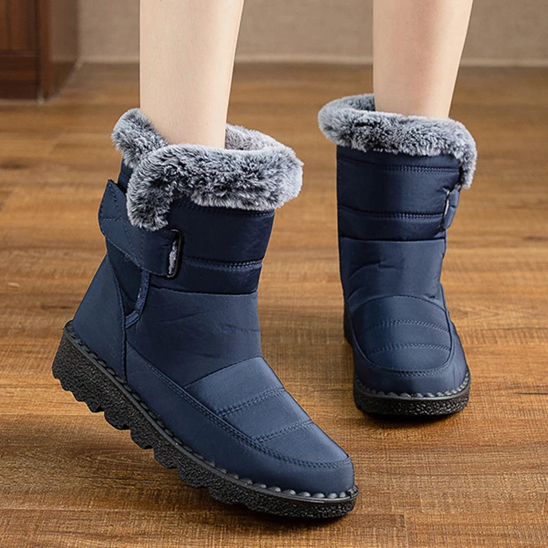 Snow Women's Boots Platform Women Booties Waterproof Shoes Women 2025 Trend Ankle Boots Soft Botas Mujer Women's Winter Boots