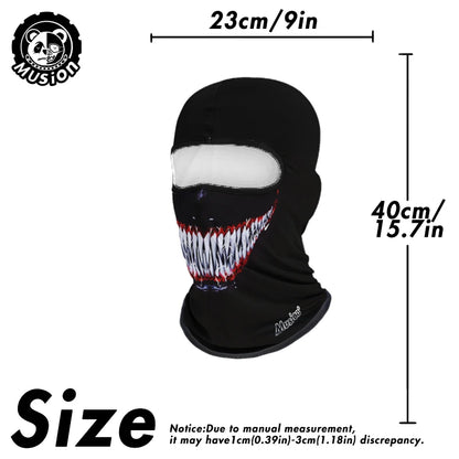 Windproof Dustproof Music Balaclava Riding Mask Funny Skeleton Street Style Personalized Motorcycle Skiing Fishing  Sports Hat