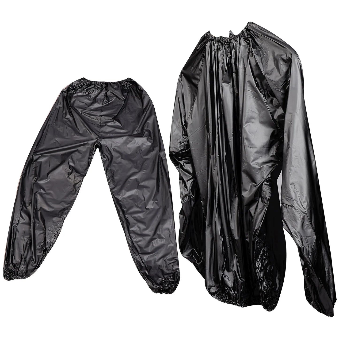 1Set Sauna Suit for Men Women Sweat Top Pants Sweat Suit Polyethylene Material Accelerates Fat Loss Promotes Toxin Removal
