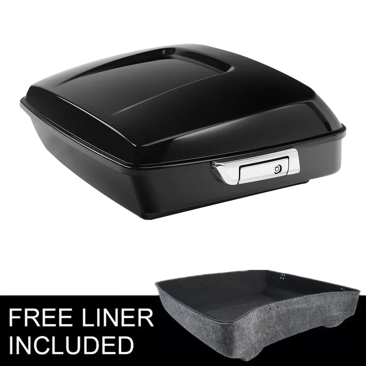 Motorcycle 10.7" Chopped Trunk For Harley Trunk Touring Road King Electra Street Glide Special 2014-2024 2019 2018 2017 CVO