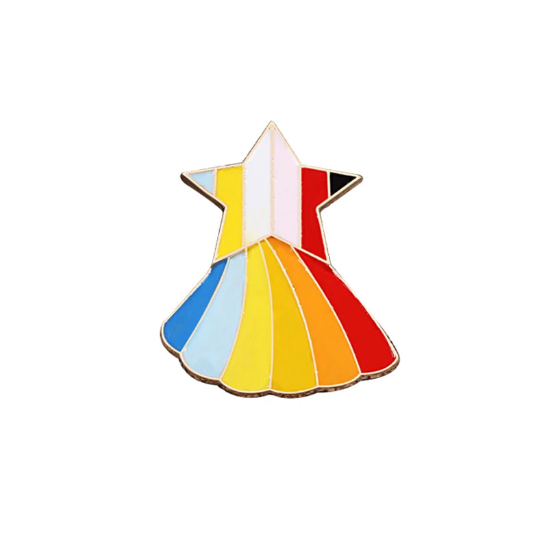 LGBT Flag Rainbow Heart Brooch Peace and Love Enamel Pins Clothes Bag Lapel Pin Gay Lesbian Pride Icon Badge Unisex Jewelry Gift