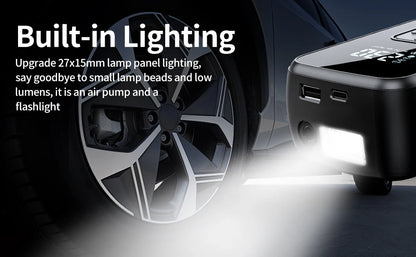 Portable Car Air Pump Electric Tire Inflator Intelligent Digital Display Tire Inflator For Car Motorcycle Bicycle Air Compressor