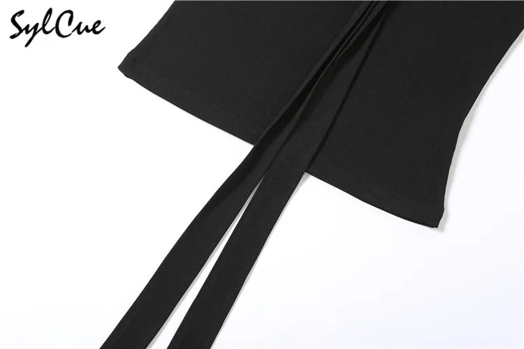 Nibber 2026 Loose Casual All-match Simple Black Sexy Metal Hot Confident Summer Travel Cool Soft Breathable Women's Halter Vest