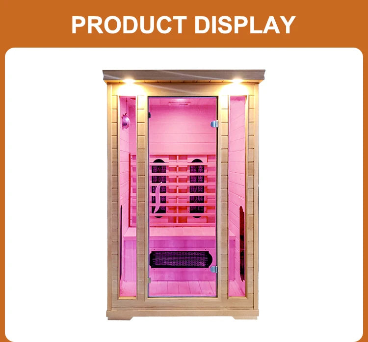 Customization High Quality Home Family Sauna Room Solid Wood Electric Steam Control Panel Optional Customization for 2 People