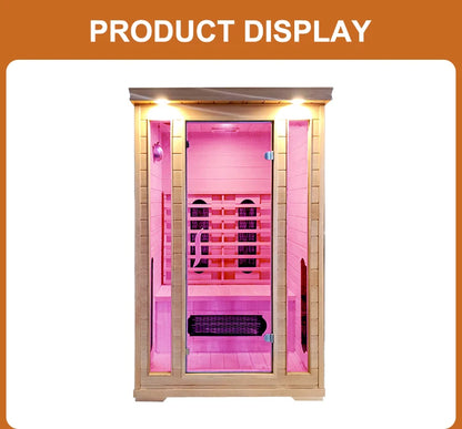 Customization High Quality Home Family Sauna Room Solid Wood Electric Steam Control Panel Optional Customization for 2 People