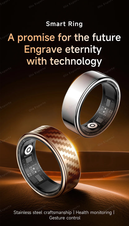 2025 New Smart Ring Call Alert Heart Rate Blood Oxygen Monitoring Pedometer Calorie Multifunctional Fitness Smart Finger Rings