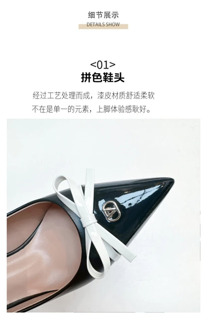 Heels Sandals Gladiator Summer Luxury Brand 2026 Bow Women High Heels Pointed Toe Designer Elegant Slingbacks Party Ladies Shoes