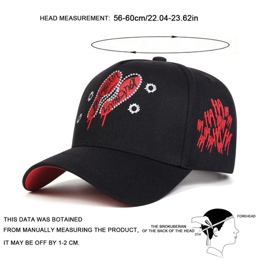Unisex Footprint Embroidery Baseball Caps Spring and Autumn Outdoor Adjustable Casual Hats Sunscreen Hat Sports Cap