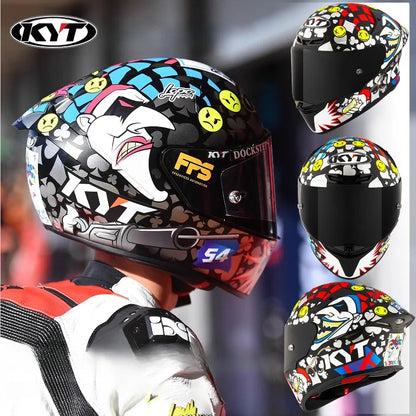 KYT TT TT-REVO NEW Moto Helmet Full Face Helmet Racing Helmet Anti-Fog Off Road Lightweight Capacete Motocross Casco Moto Casque